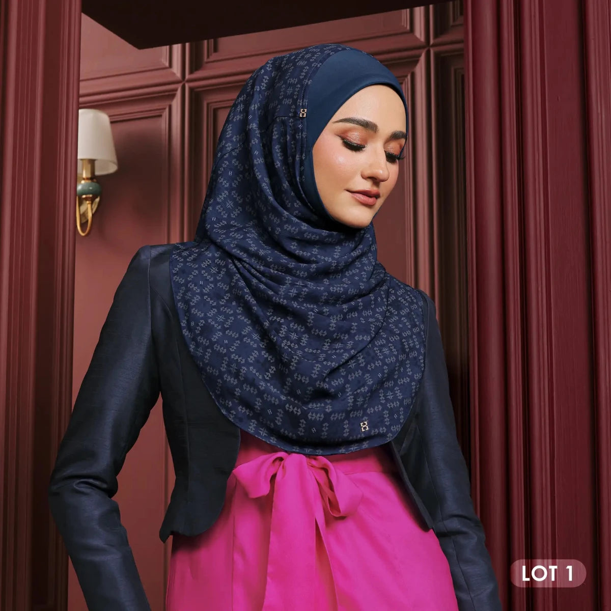 TAFFETY-SO PRISM in TEAL BLUE