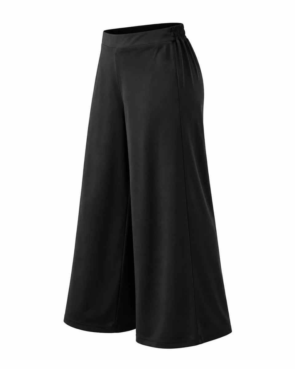 PUF-FILA WIDE LEG PANTS in BLACK