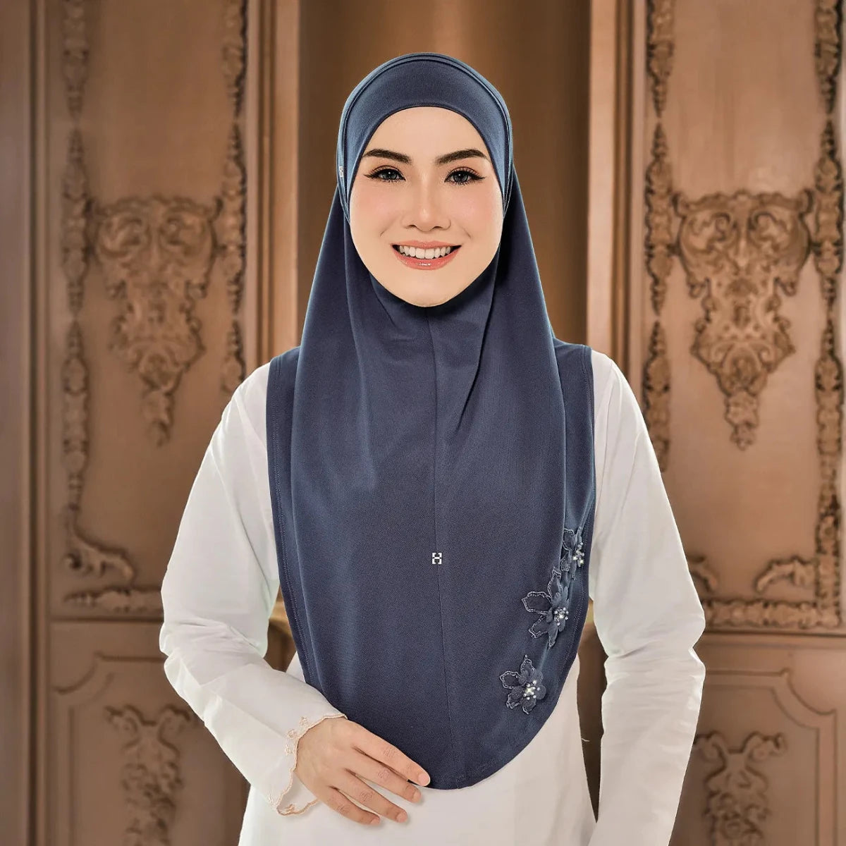 SO-MARJAN TWILL NC LUXE HANAMINA in GRAPHITE BLUE