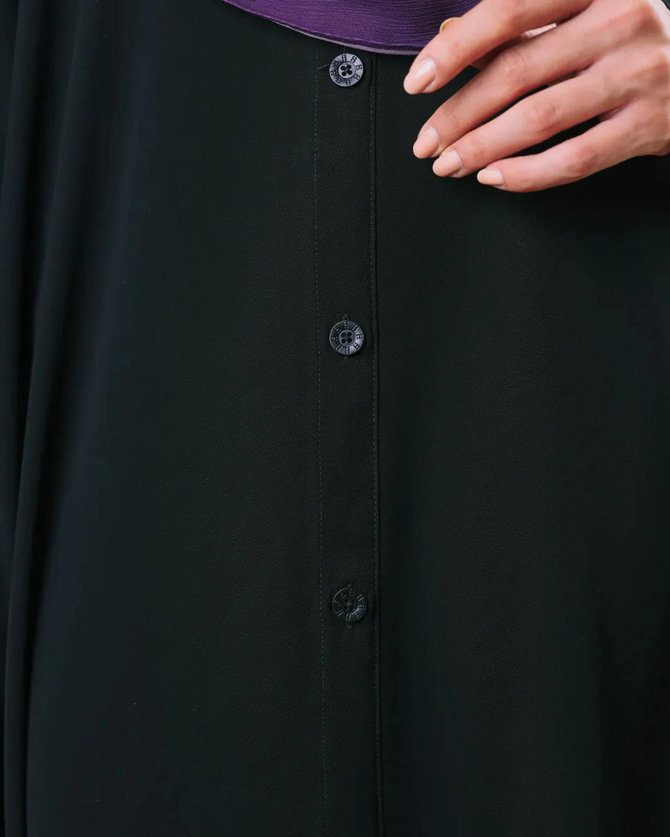 QUBA KAFTAN in JET BLACK
