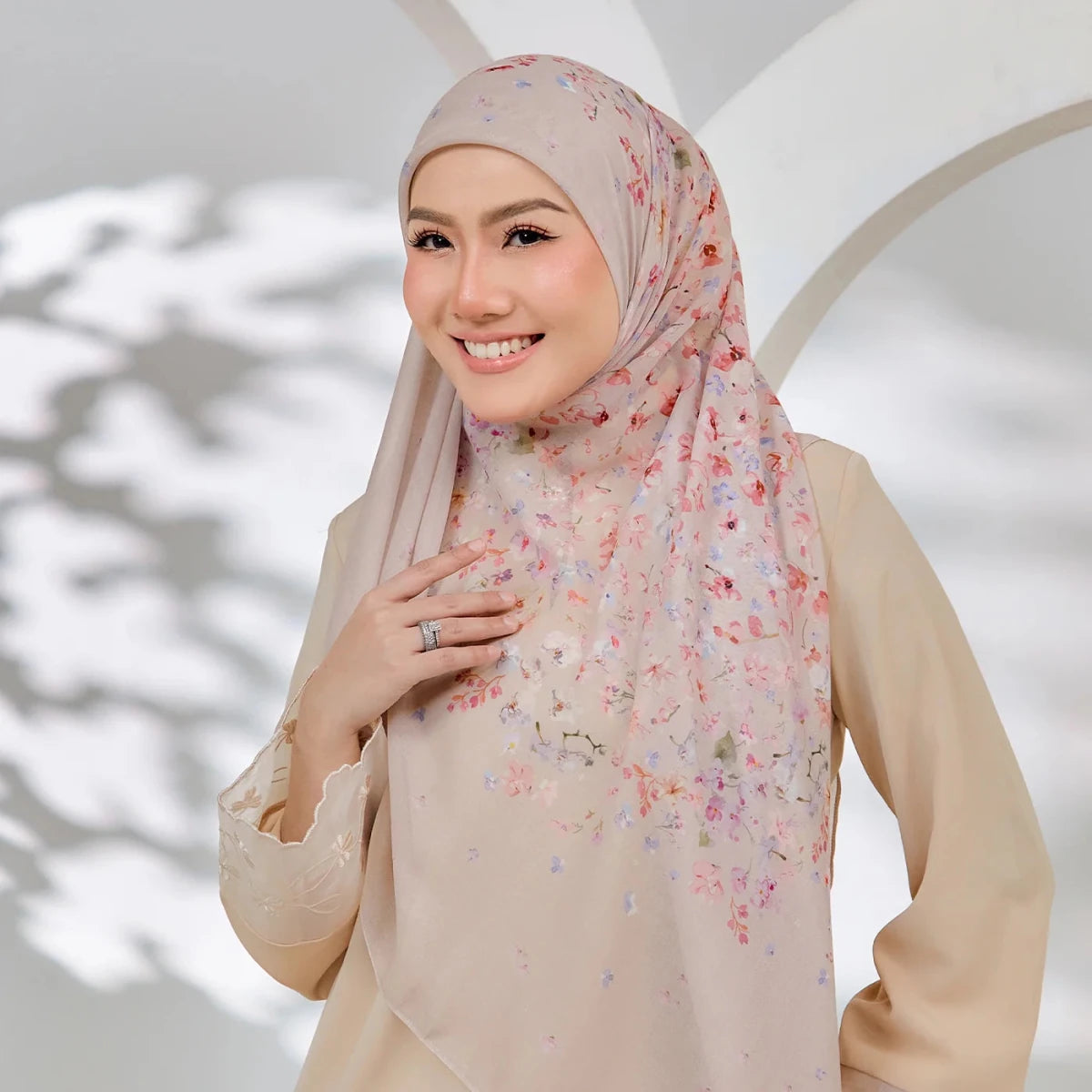 PS-HAPPINESS VOILE in KHAKI