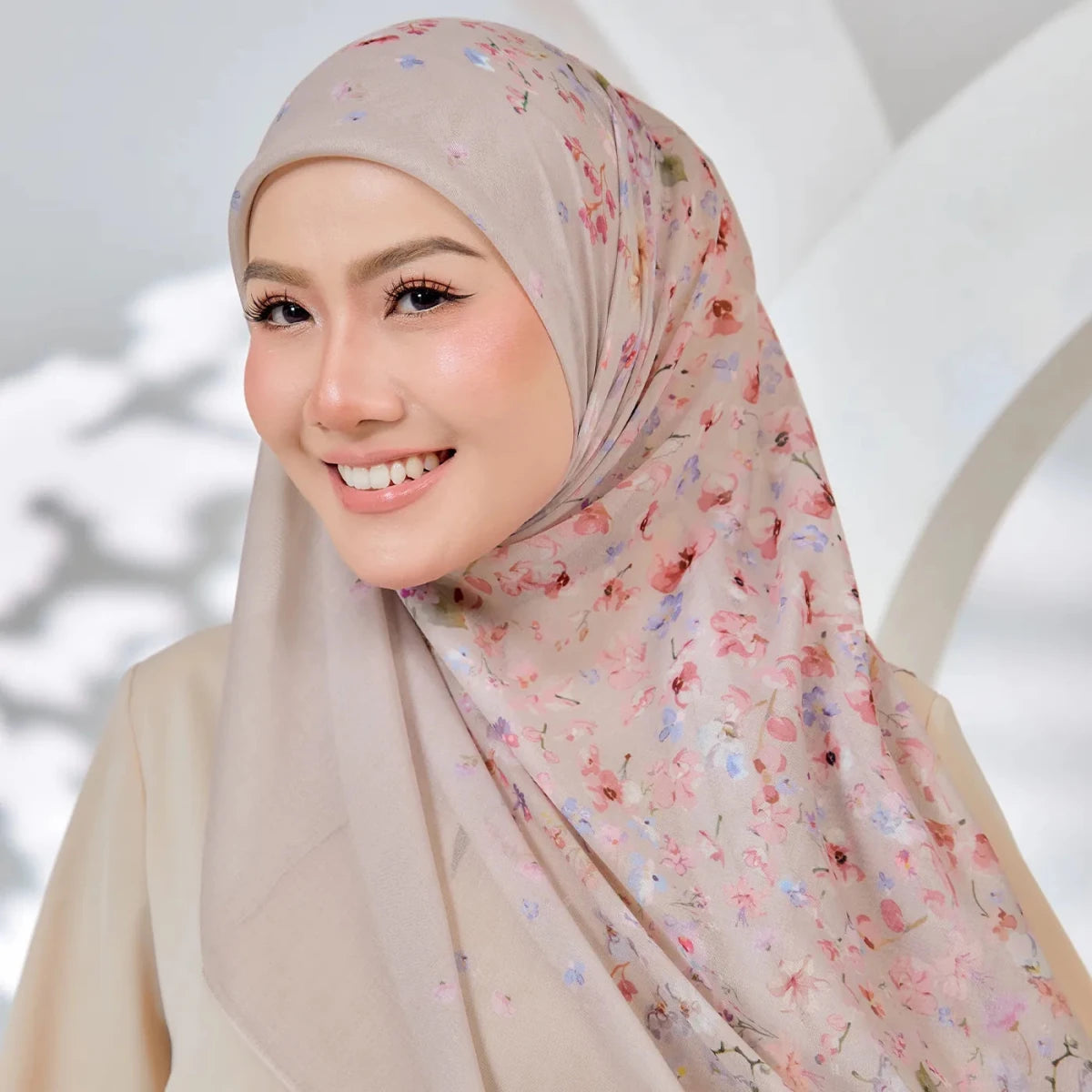 PS-HAPPINESS VOILE in KHAKI