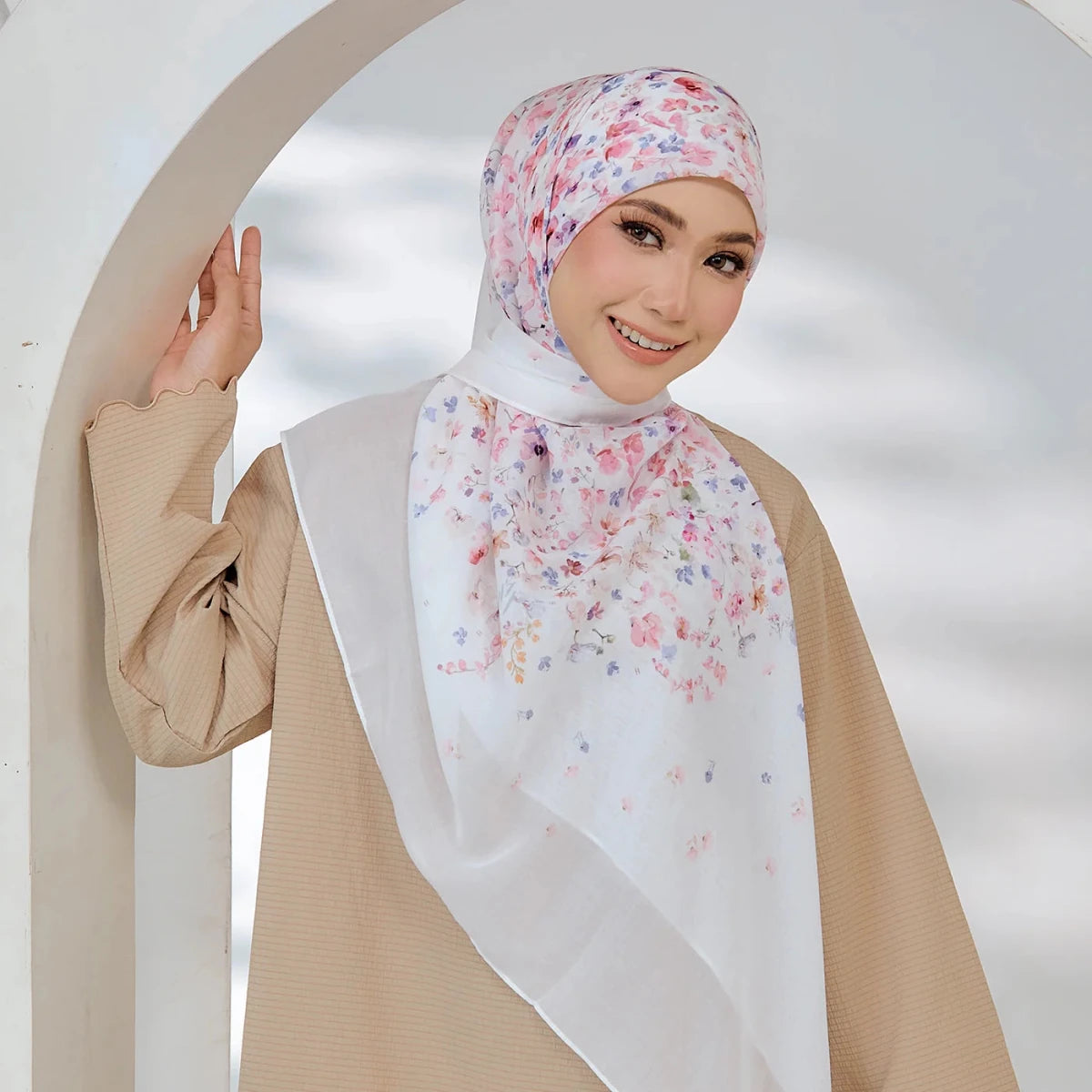 PS-HAPPINESS VOILE in WHITE