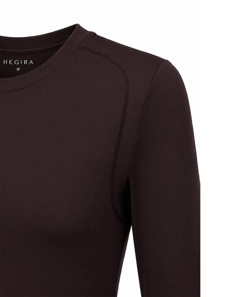 HI-SENA INNER TOP LONG SLEEVE in CACAO
