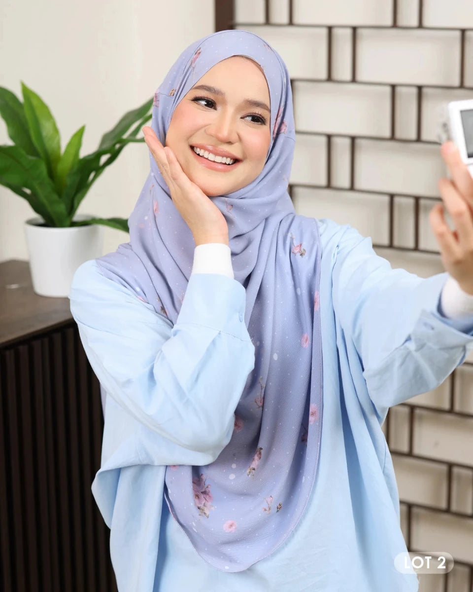TWEELY-SO DOTS & BLOOM in ASH BLUE