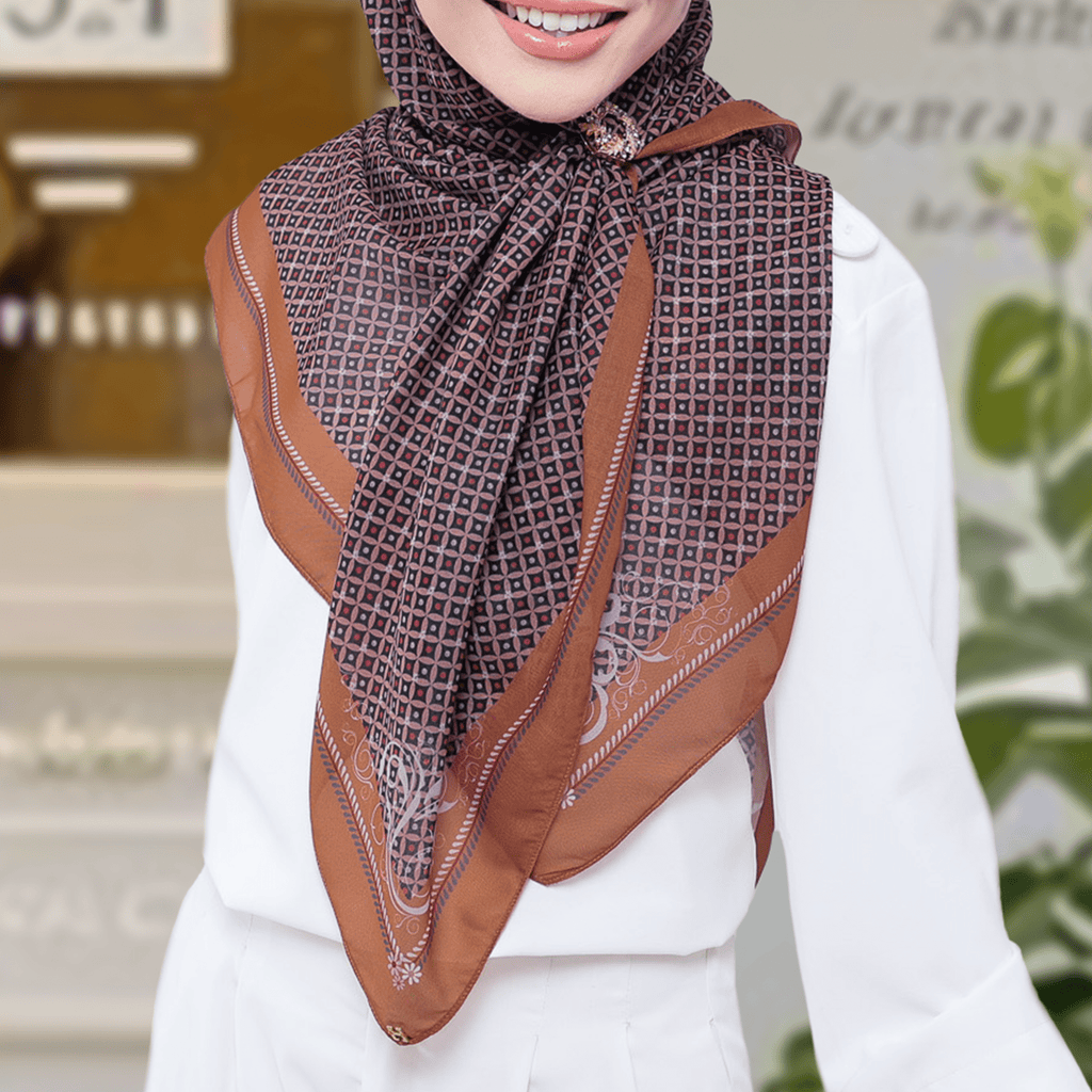 PS-MYSTICAL VOILE in BLACK ORANGE