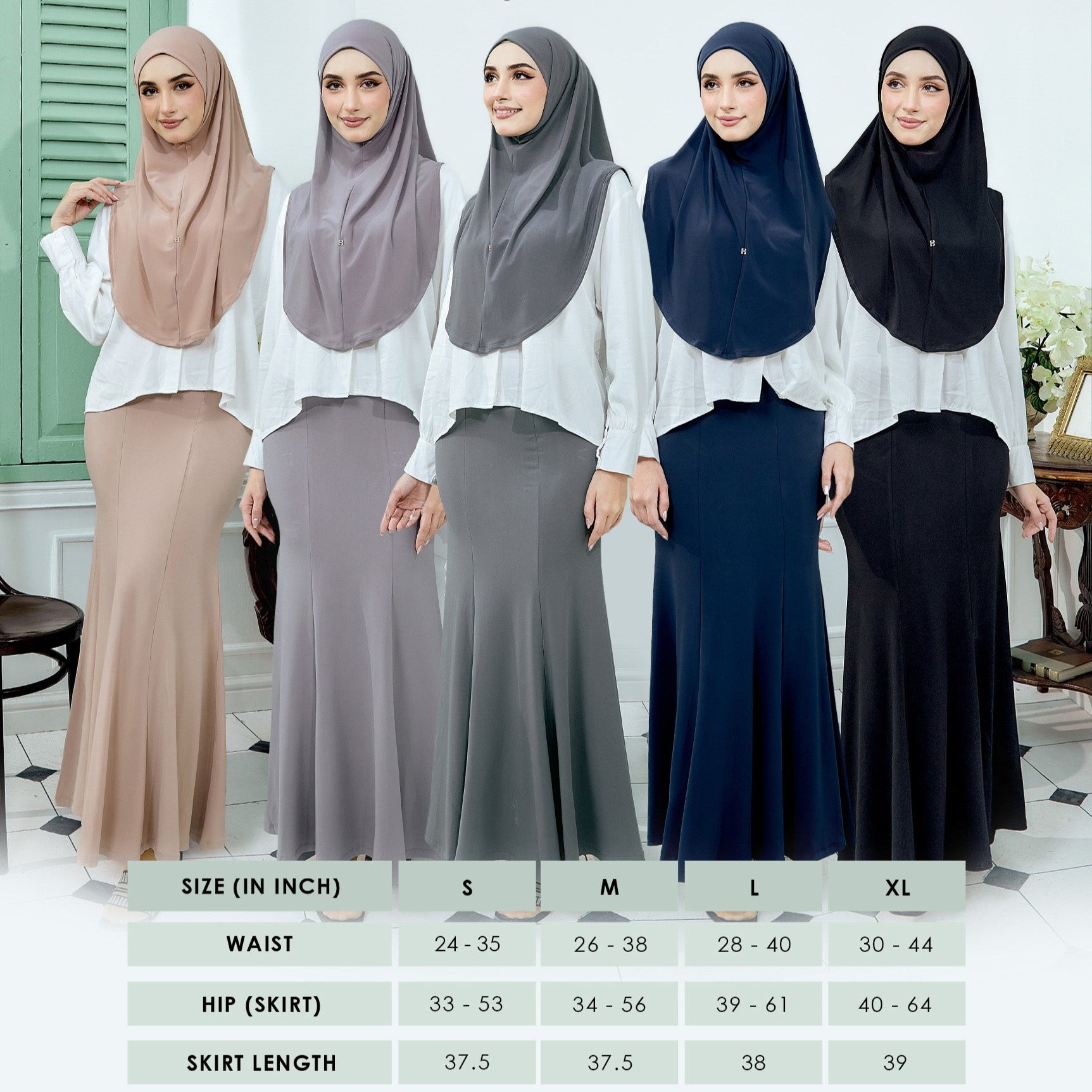 SKIRT SYS-SWIFTY in BLACK
