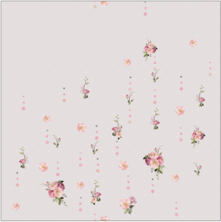 TWEELY-SO DOTS & BLOOM in LAVENDER ASH