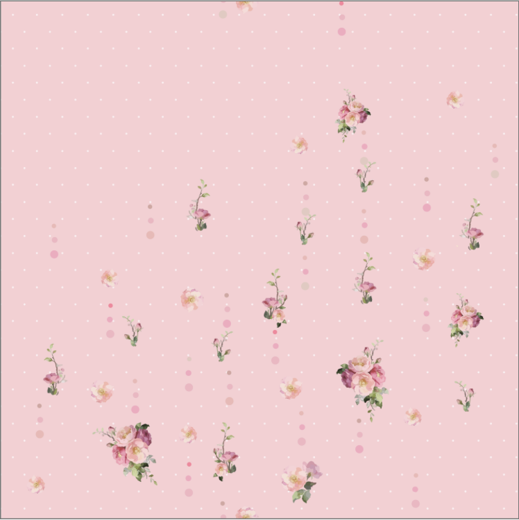 TWEELY-SO DOTS & BLOOM in PINK BLUSH