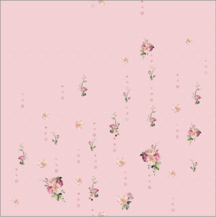 TWEELY-SO DOTS & BLOOM in PINK BLUSH