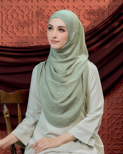 TAFFETY-SO LUXE ELARA in LIGHT OLIVE