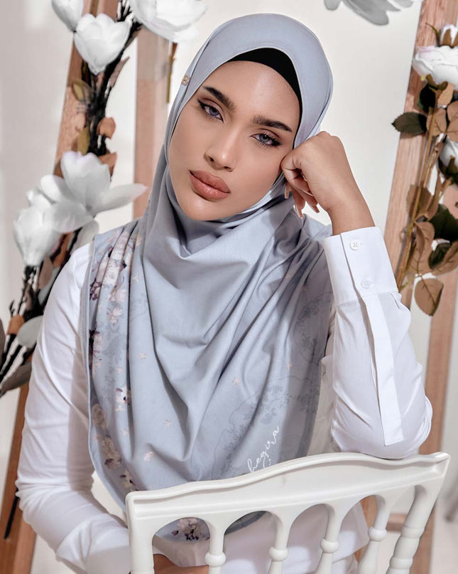 SO-DAISY RUSTIC ROSETTE in ICE GRAY