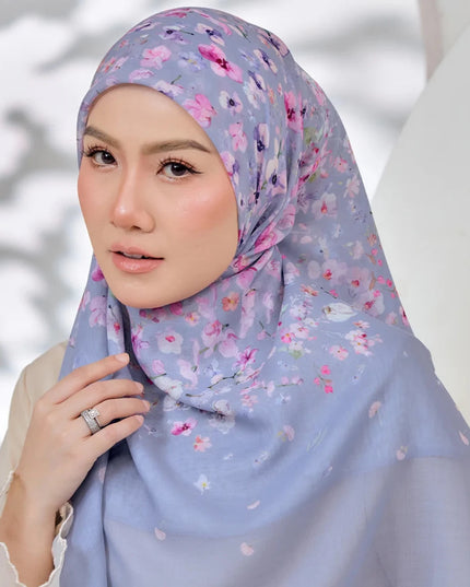 PS-HAPPINESS VOILE in BLUE FOG