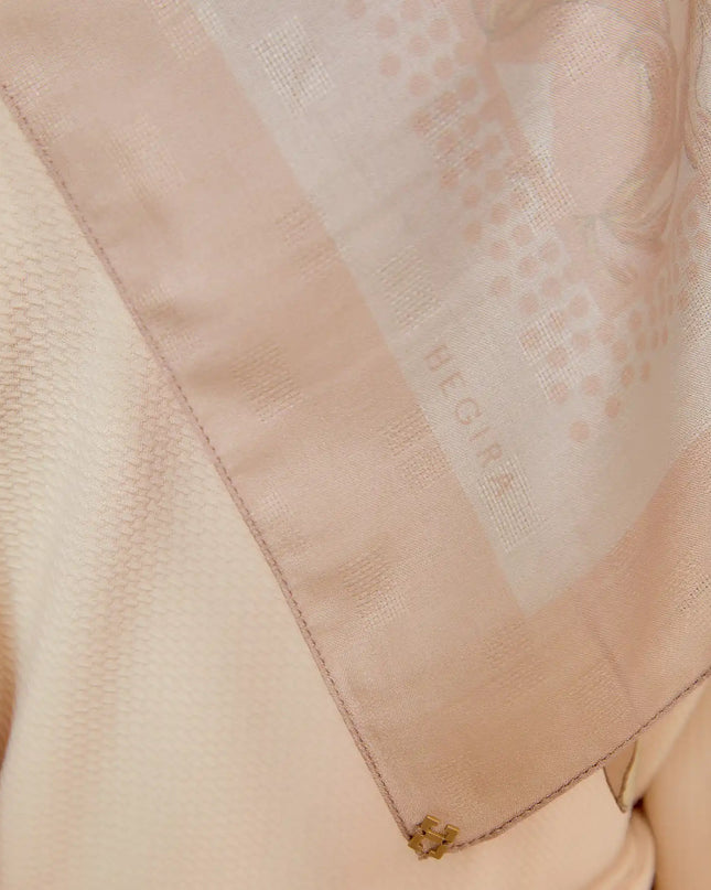 PS-SOFT EMBOSSED SEA OF LILIES in ROSE TAUPE