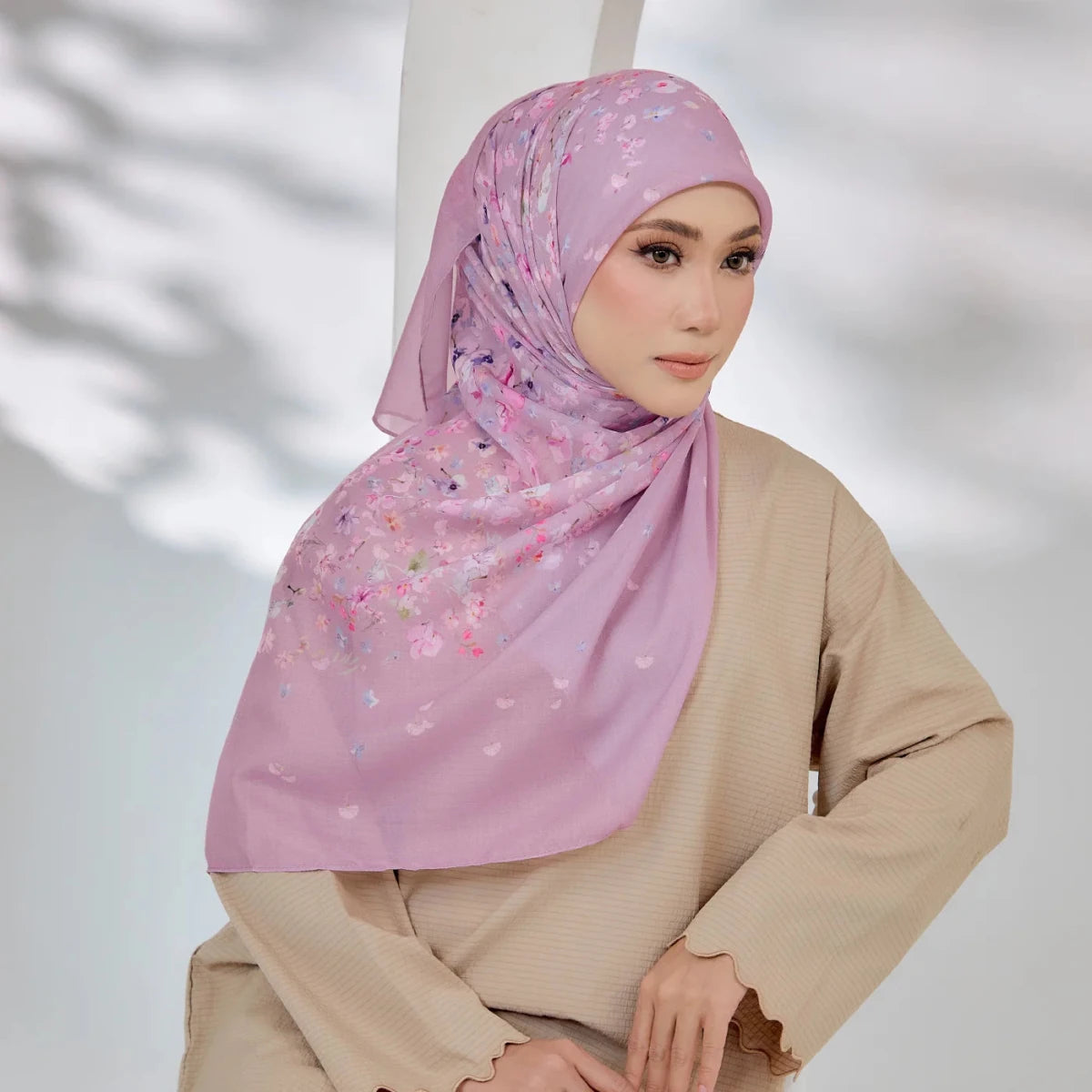 PS-HAPPINESS VOILE in MAUVE