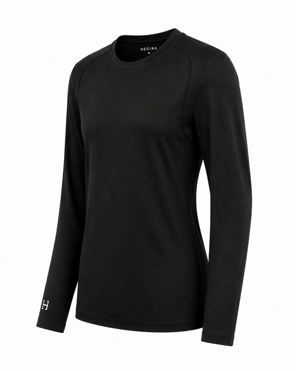 HI-SENA INNER TOP LONG SLEEVE in BLACK