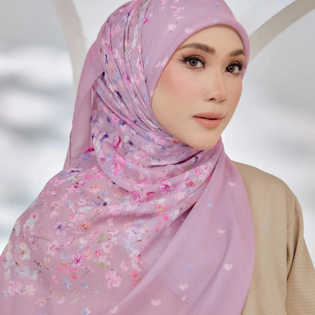 PS-HAPPINESS VOILE in MAUVE