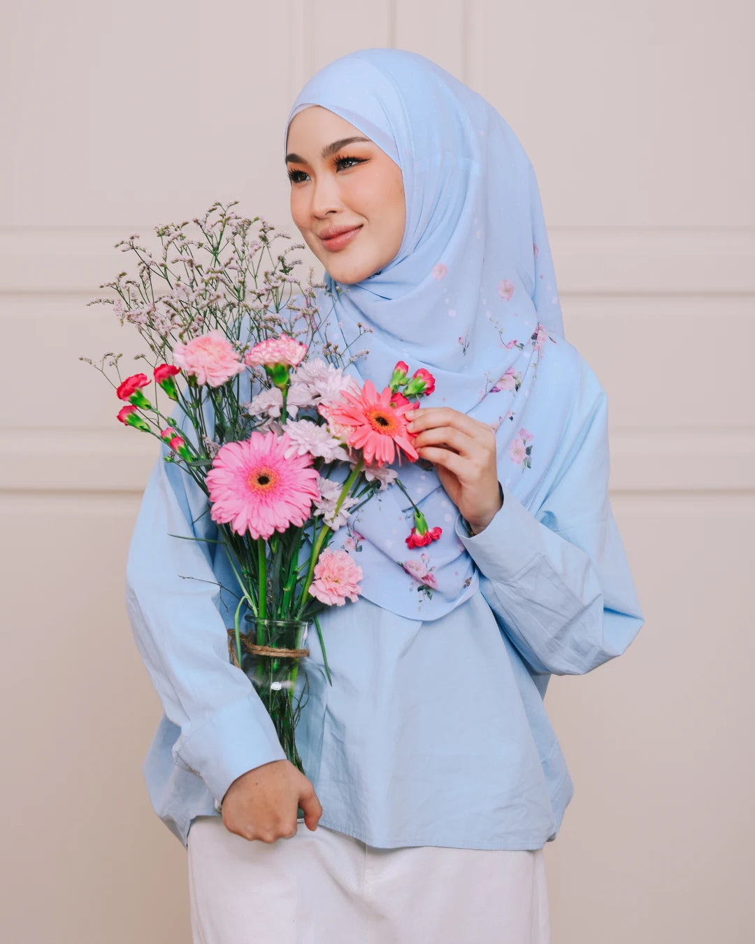TWEELY-SO DOTS & BLOOM in BLUE GLOW