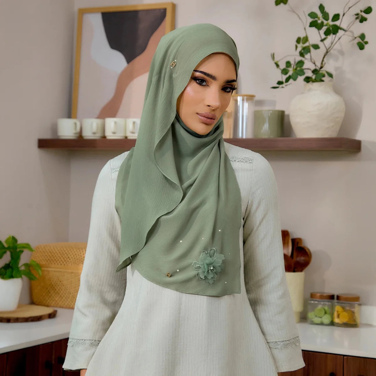 SWEETLY-SO LUXE HANAMEERAN in SAGE
