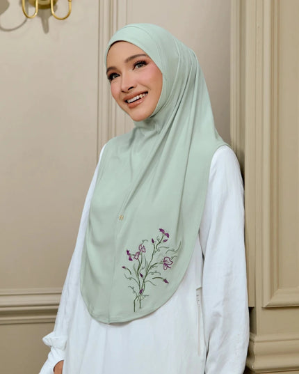 SO-MARJAN LUXE BELLFLOWERS in FROSTY GREEN