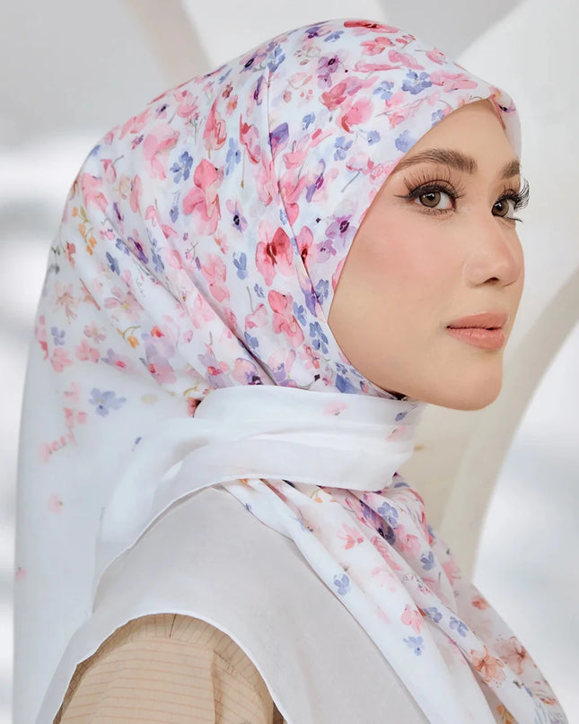 PS-HAPPINESS VOILE in WHITE