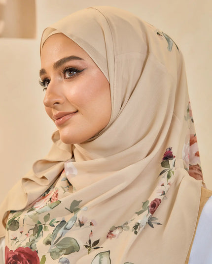 TWEELY-SO RUFFLES VEIL OF ROSARA in BISCOTTI