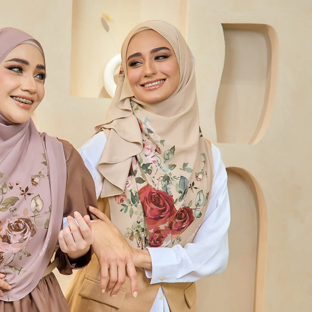 TWEELY-SO RUFFLES VEIL OF ROSARA in BISCOTTI