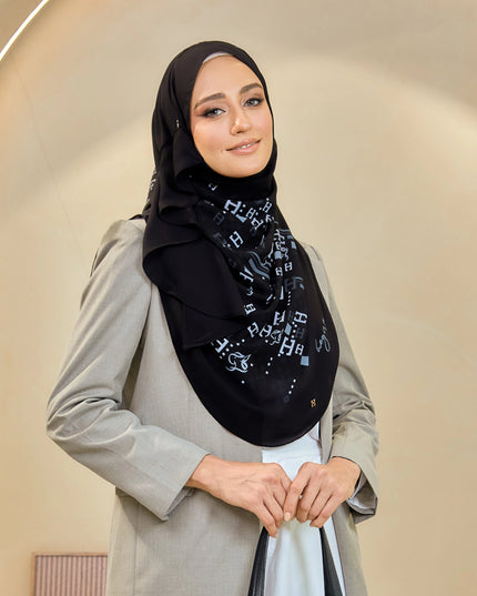 TWEELY-SO RUFFLES SIGNATURE in BLACK