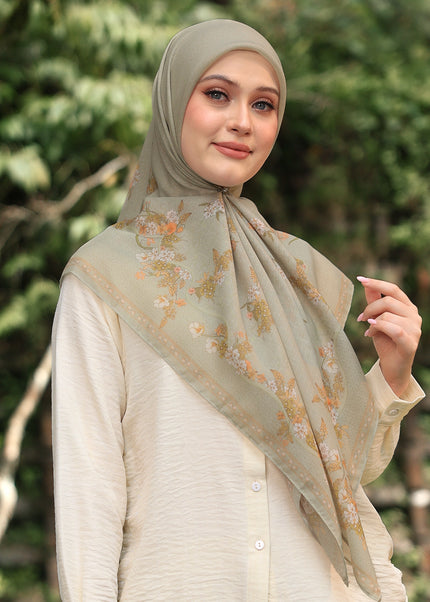 PS-GARLAND VOILE in CIRCUS GREEN
