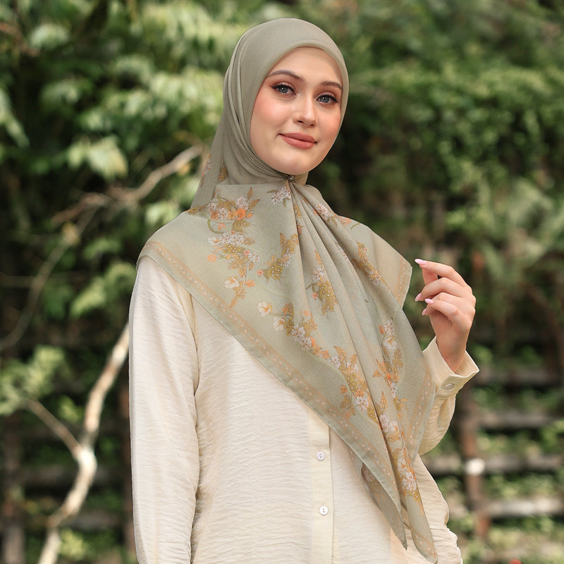 PS-GARLAND VOILE in CIRCUS GREEN