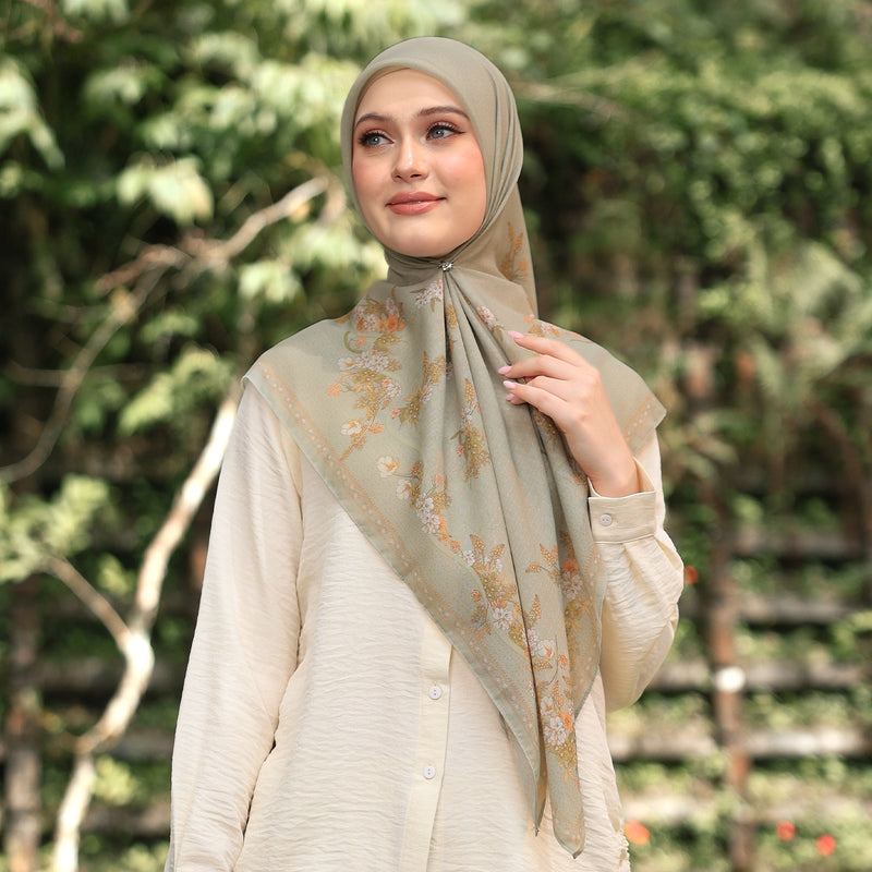 PS-GARLAND VOILE in CIRCUS GREEN