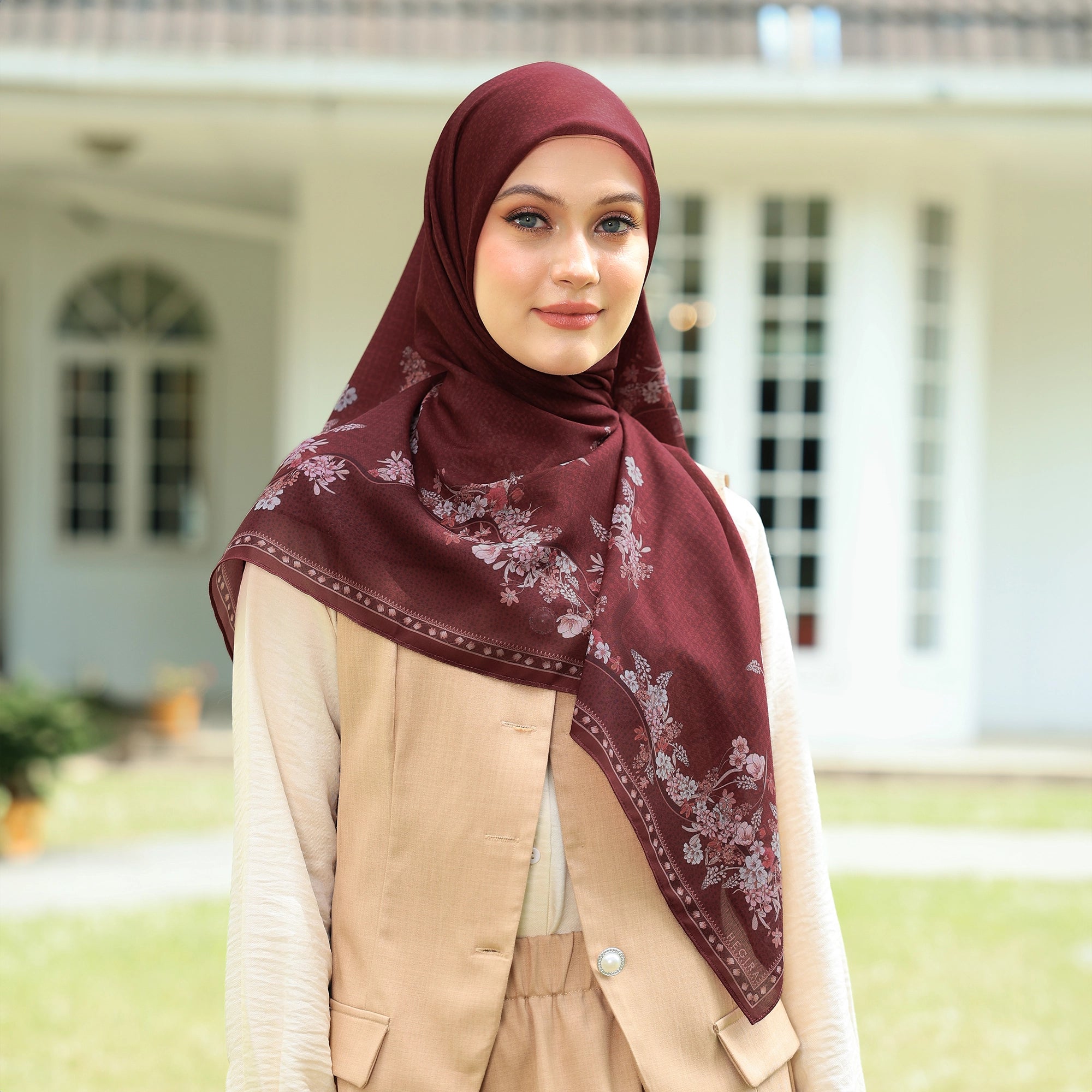PS-GARLAND VOILE in HENNA