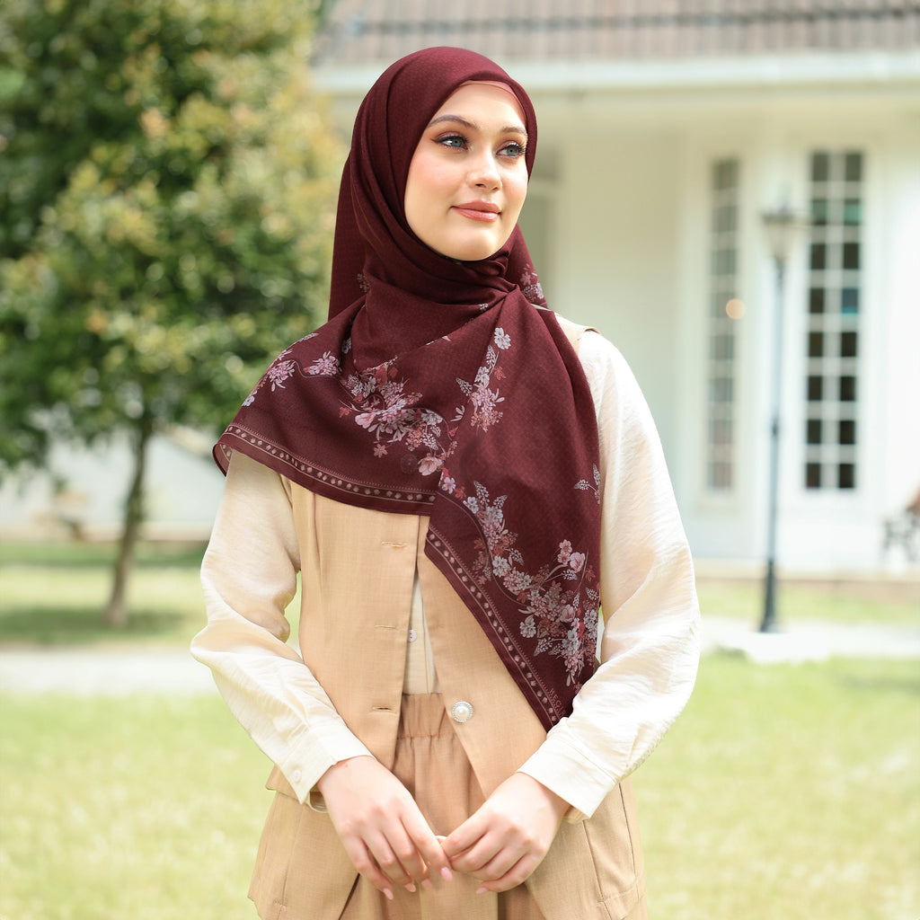 PS-GARLAND VOILE in HENNA