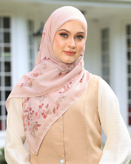 PS-GARLAND VOILE in LIGHT APRICOT