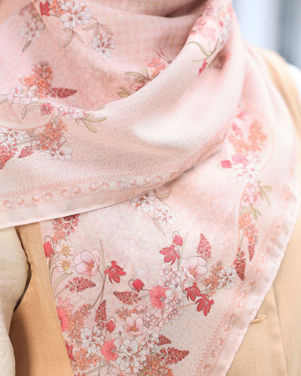 PS-GARLAND VOILE in LIGHT APRICOT