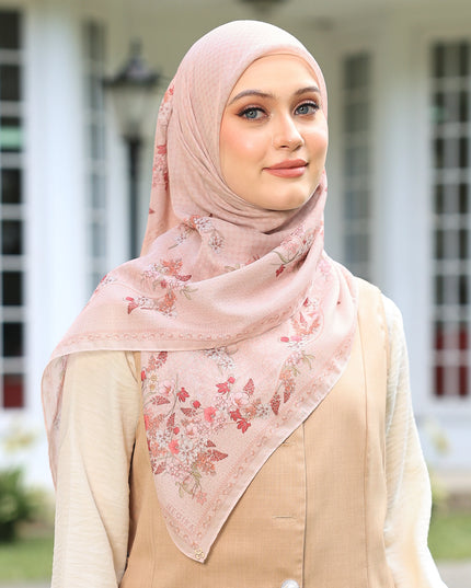 PS-GARLAND VOILE in LIGHT APRICOT