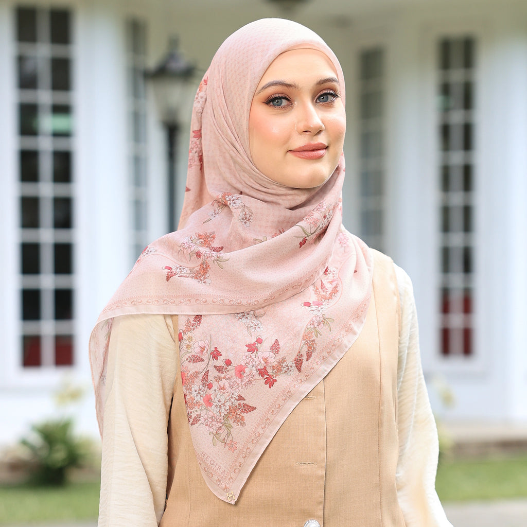 PS-GARLAND VOILE in LIGHT APRICOT