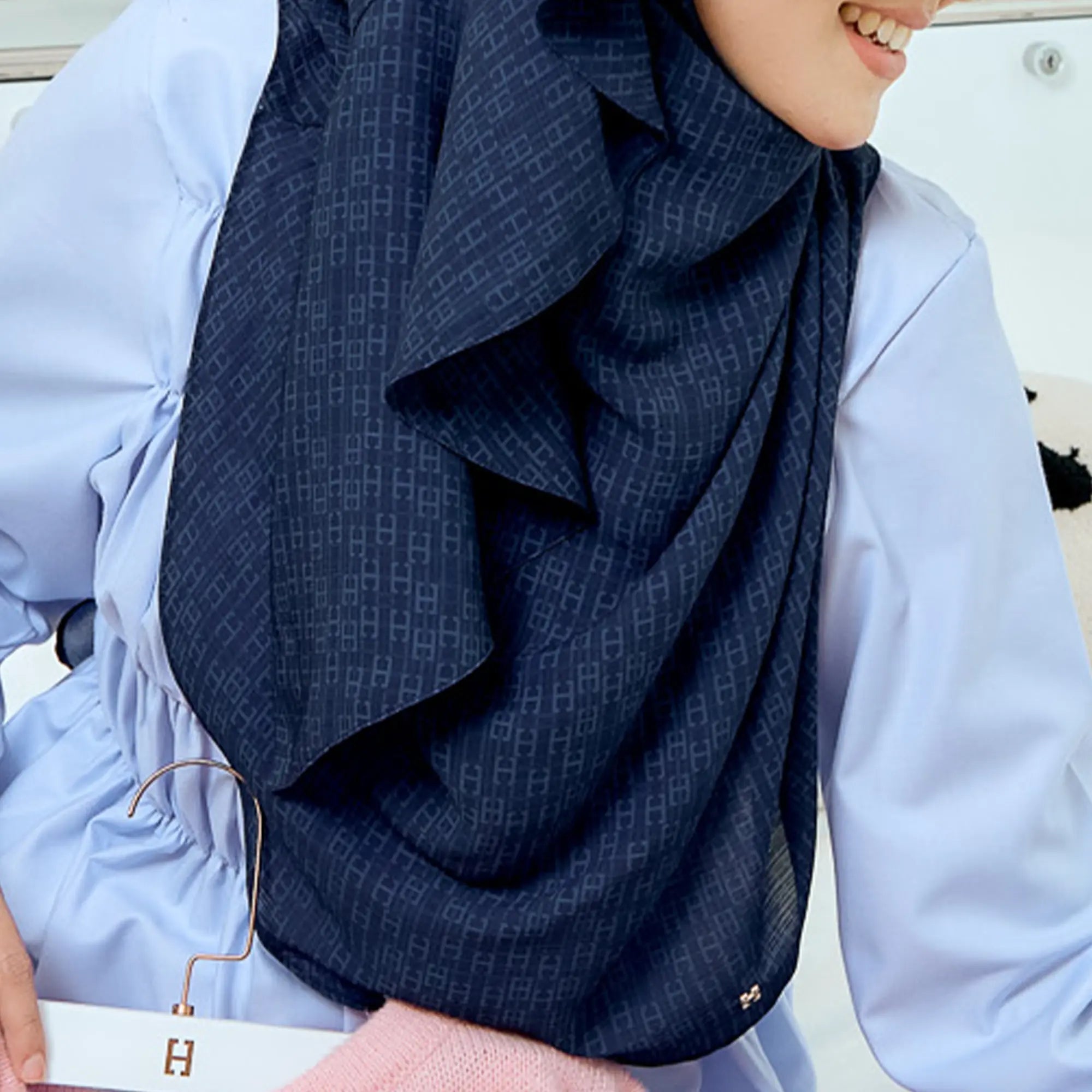 TWEELY-SO RUFFLES BINARY in NAVY