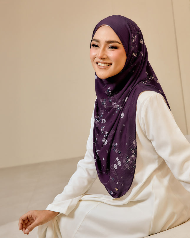 TWEELY-SO BASIC SPRINKLED GEOMETRIC in REGAL PLUM