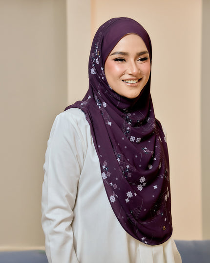 TWEELY-SO BASIC SPRINKLED GEOMETRIC in REGAL PLUM