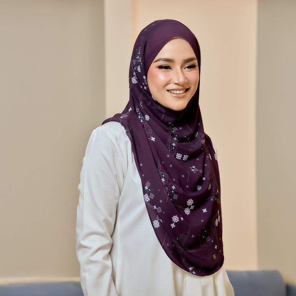 TWEELY-SO BASIC SPRINKLED GEOMETRIC in REGAL PLUM