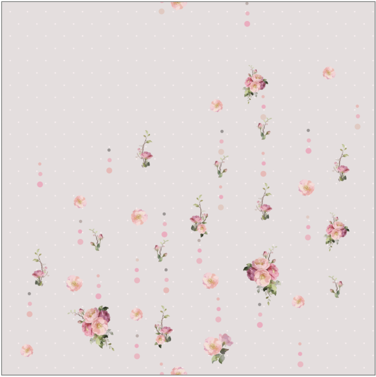 TWEELY-SO DOTS & BLOOM in LAVENDER ASH