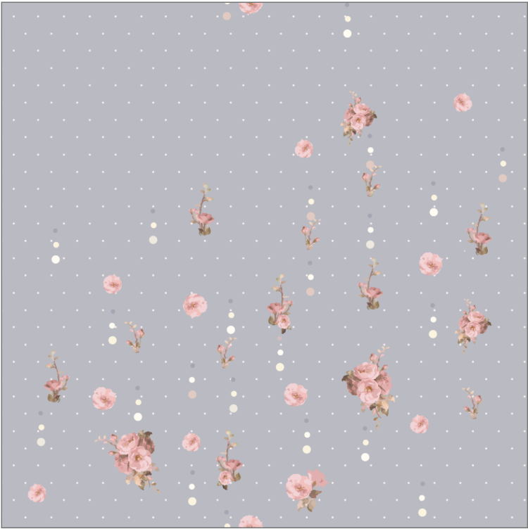 TWEELY-SO DOTS & BLOOM in BLUE ASH