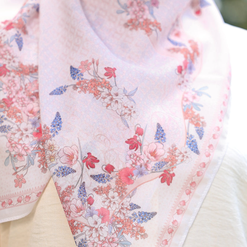 PS-GARLAND VOILE in WHITE