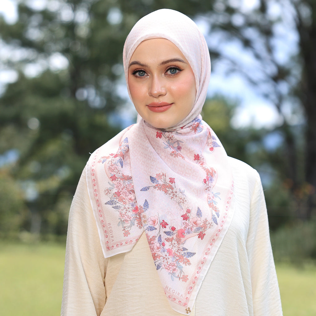 PS-GARLAND VOILE in WHITE