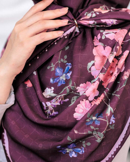 PS-HAYDEN MATTE SATIN in DARK BURGUNDY