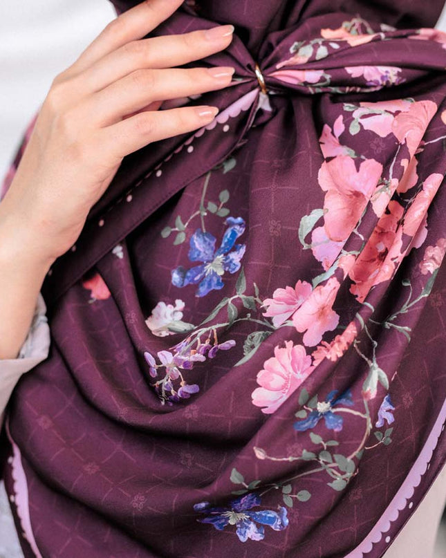 PS-HAYDEN MATTE SATIN in DARK BURGUNDY