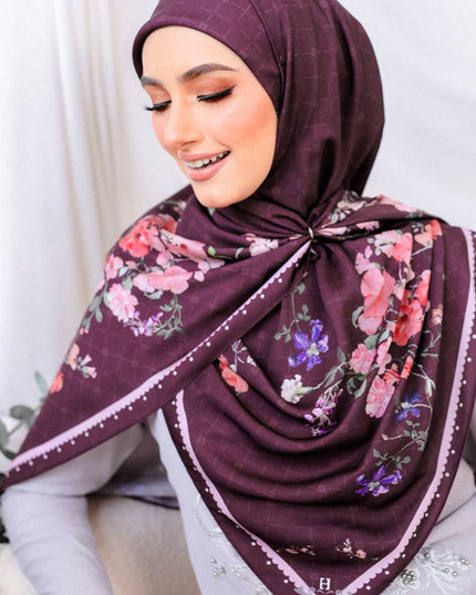 PS-HAYDEN MATTE SATIN in DARK BURGUNDY