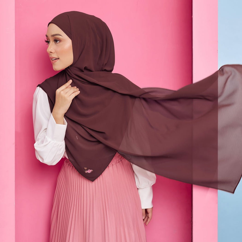 PS-THALIA TIE BACK in BURNT BRICK