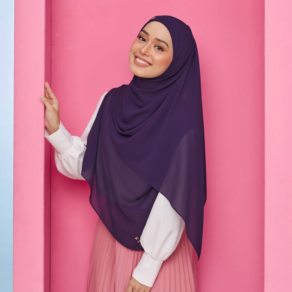 PS-THALIA TIE BACK in DARK PURPLE